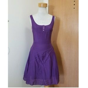 Hugo Boss purple dress.